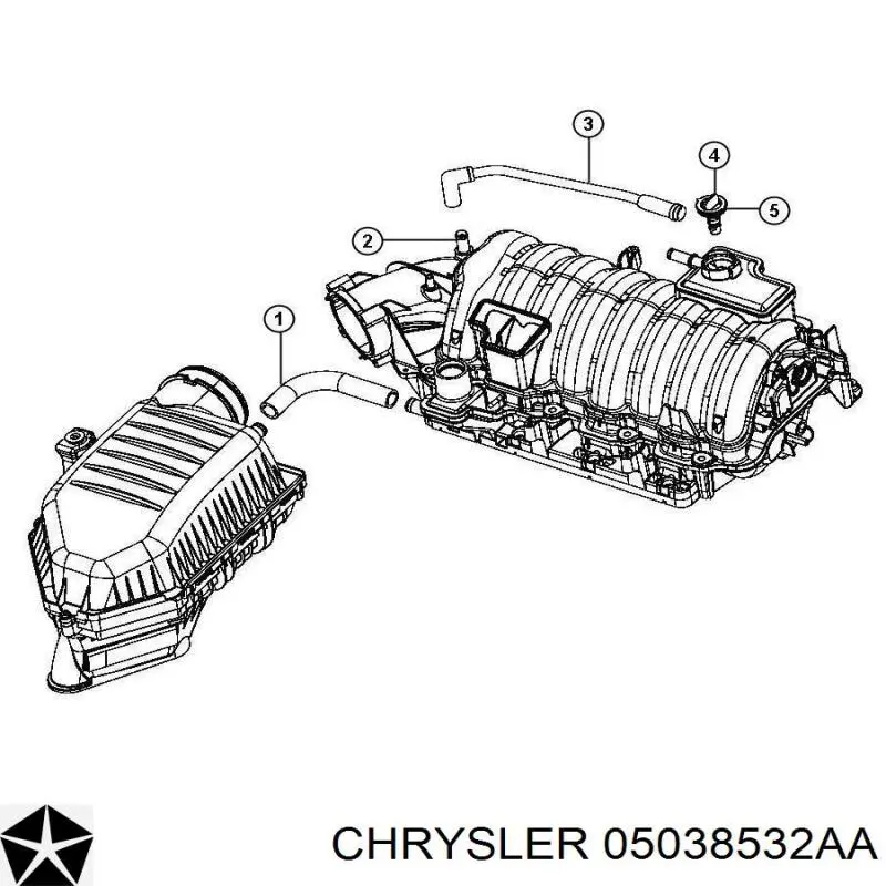 Válvula, ventilaciuón cárter para Jeep Grand Cherokee (WK)