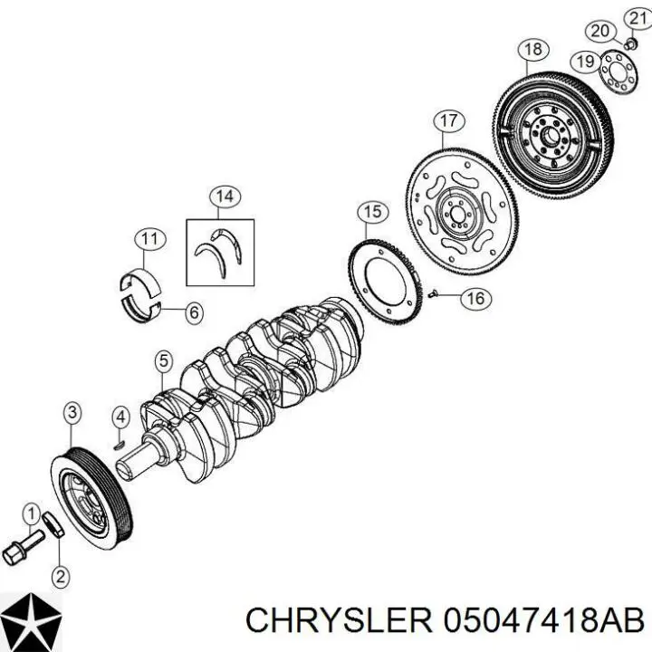 Polea del cigüeñal Chrysler 05047418AB precio, desde 265,15 EUR