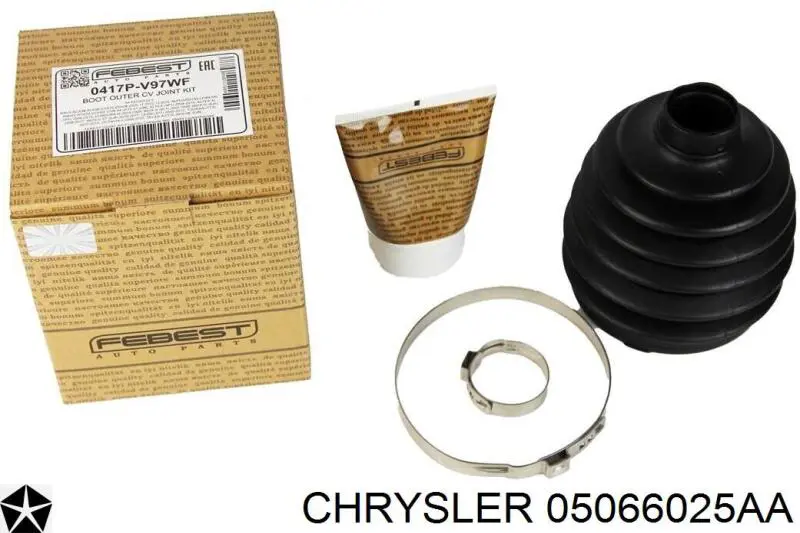 05066025AA Chrysler fuelle, árbol de transmisión delantero exterior