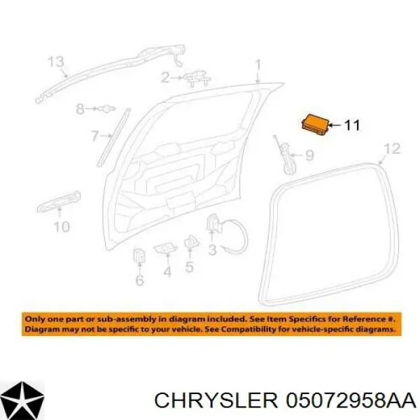 05072958AA Chrysler rótula de suspensión inferior