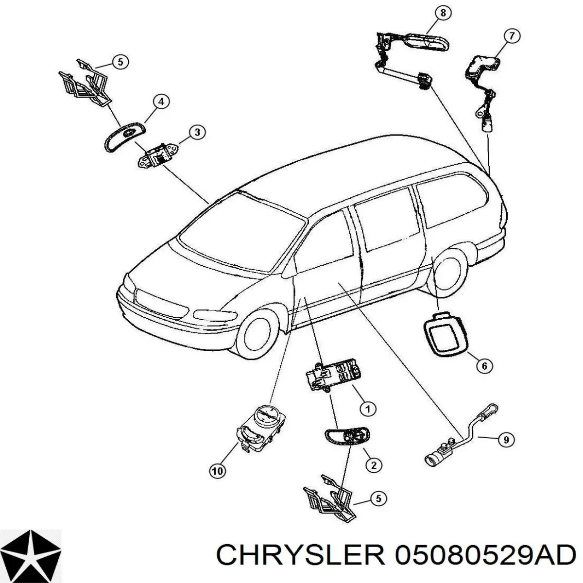  Chrysler 05080529AD