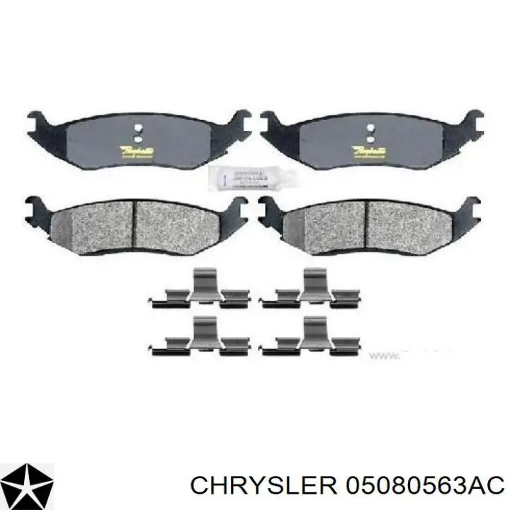 05080563AC Chrysler pastillas de freno traseras