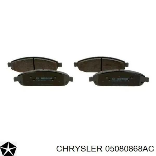 05080868AC Chrysler pastillas de freno delanteras