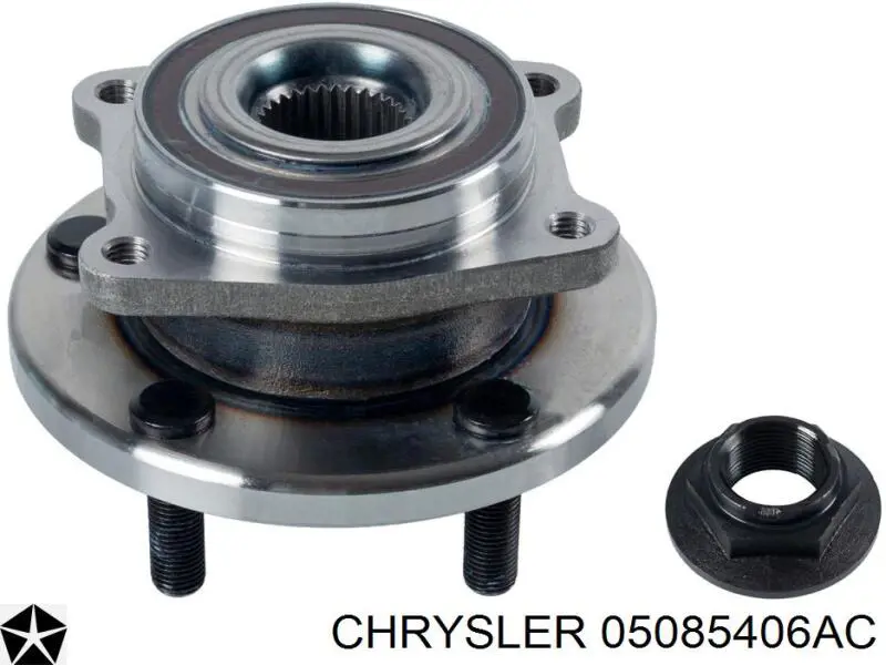 05085406AC Chrysler cubo de rueda delantero