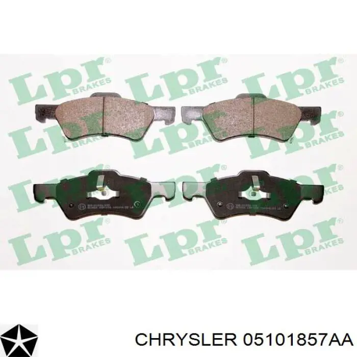 05101857AA Chrysler pastillas de freno delanteras