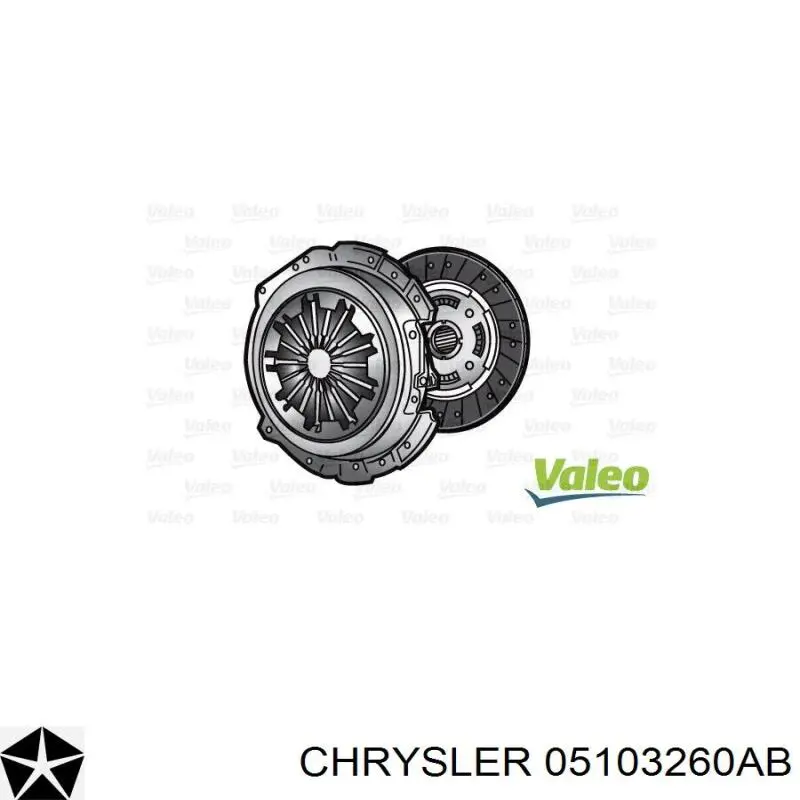 05103260AB Chrysler kit de embrague (3 partes)