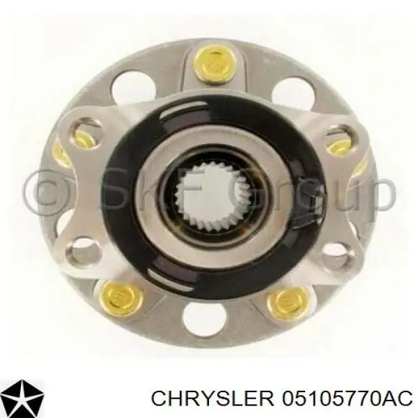 05105770AC Chrysler cubo de rueda trasero