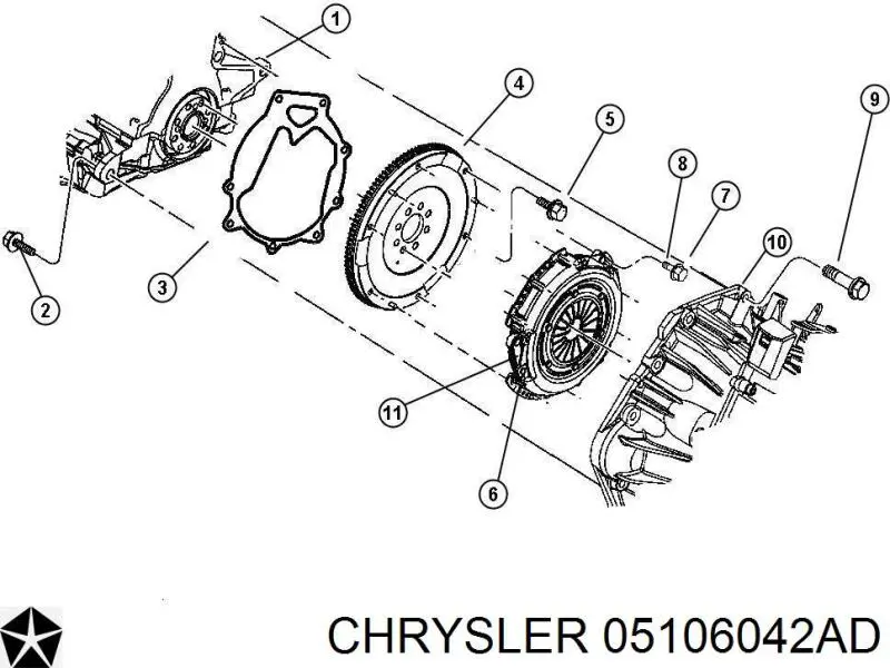 05106042AC Chrysler Embrague motor