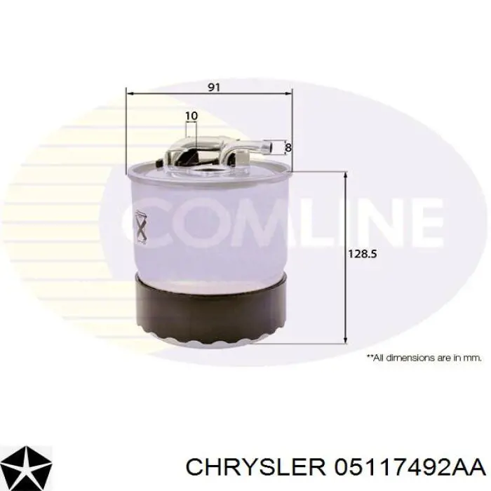 05117492AA Chrysler filtro de combustible
