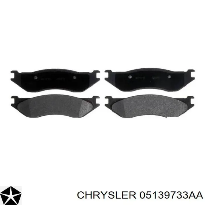 05139733AA Chrysler pastillas de freno delanteras