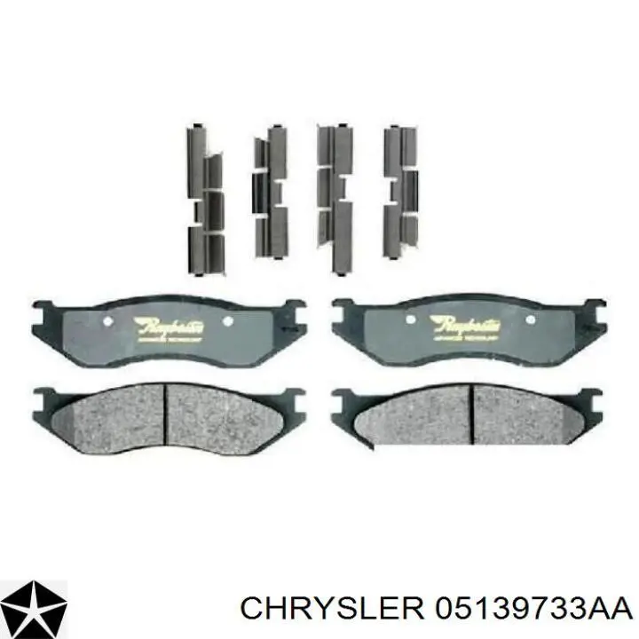 Comprar 05139733AA Chrysler Pastillas delanteras de freno
