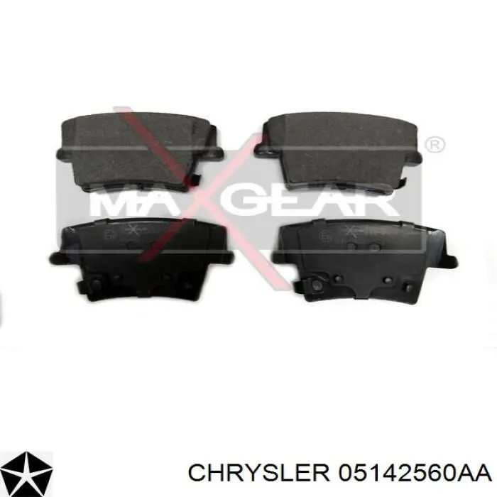 05142560AA Chrysler pastillas de freno traseras