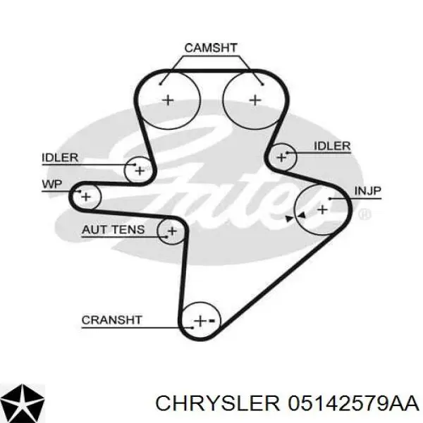 05142579AA Chrysler correa distribución
