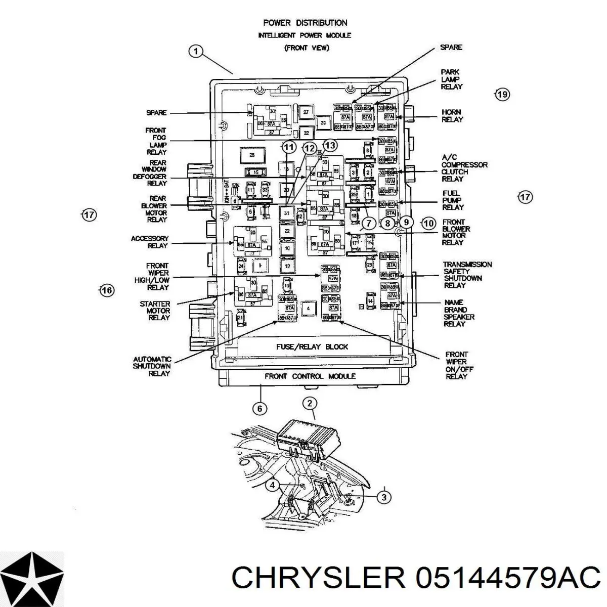 4748479AB Chrysler centralina del motor / modulo de control del motor (ecu)