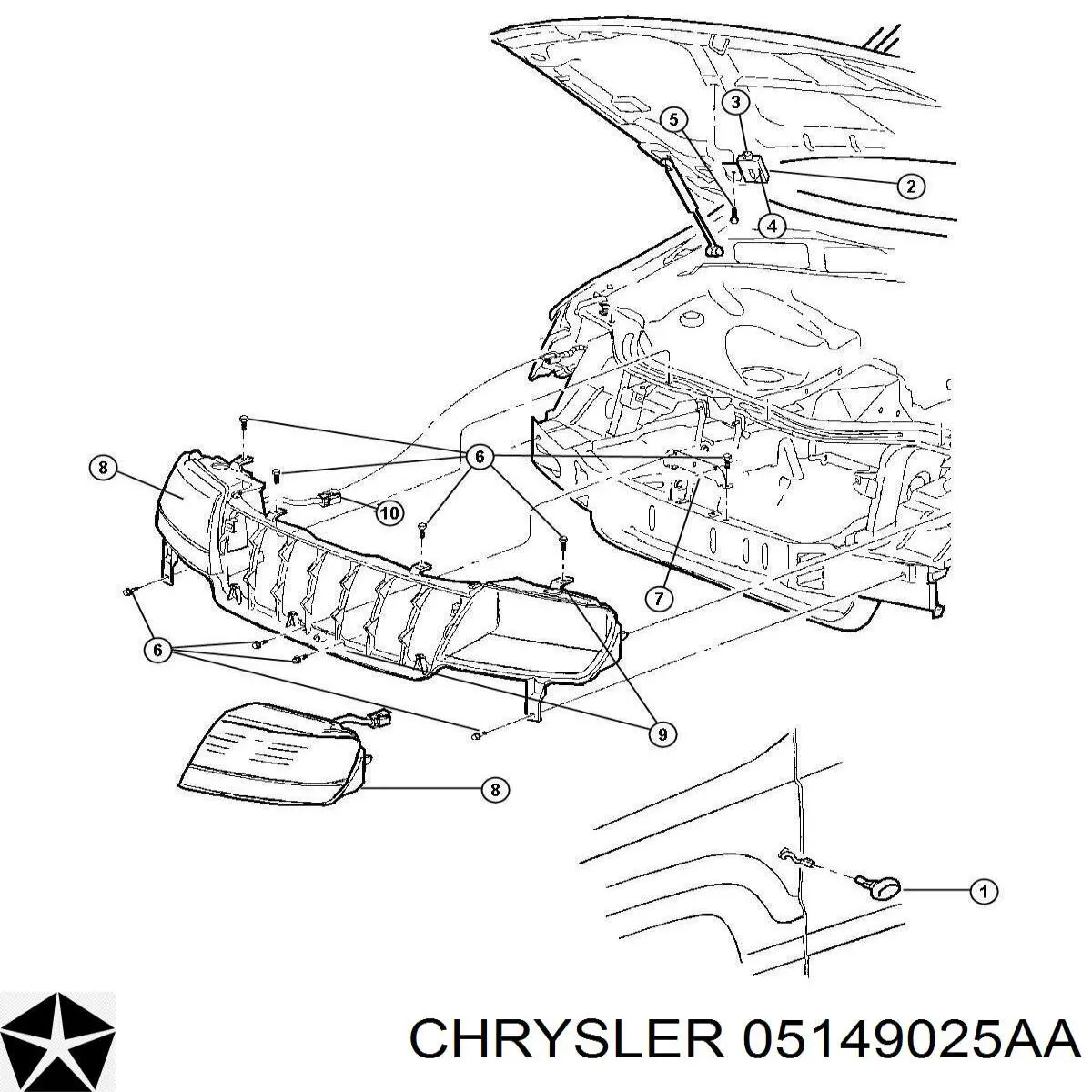 Sensor, temperaura exterior para Chrysler Sebring (JR)