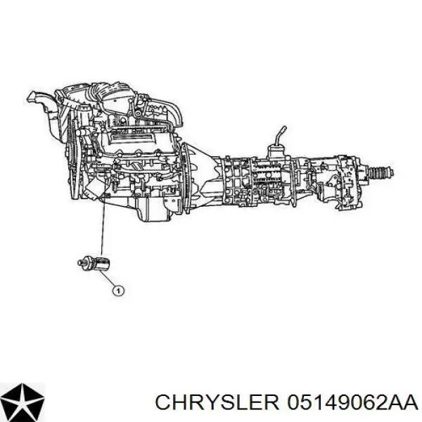 53013680AF Chrysler sensor de presión de aceite