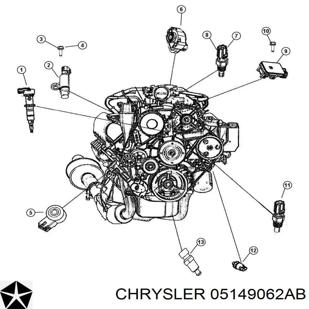 Comprar 05149062AB Chrysler Sensor de presión de aceite
