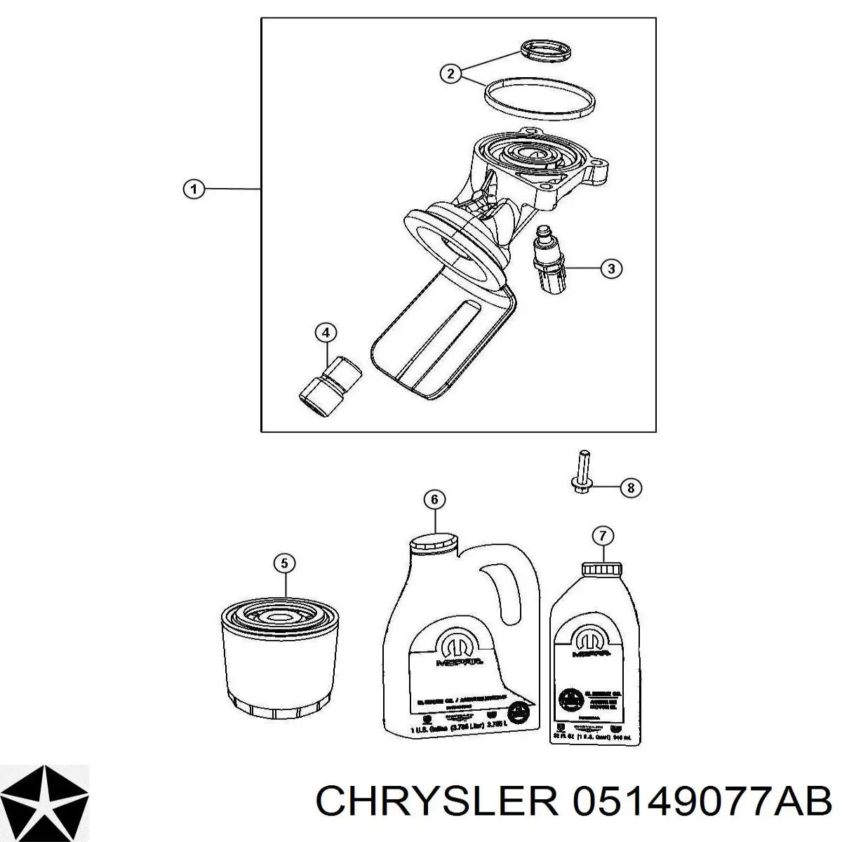 Comprar 05149096AA Chrysler Sensor de temperatura de agua
