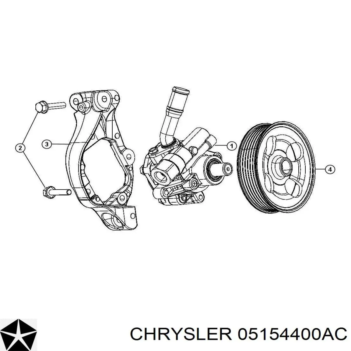 Bomba de dirección asistida  Chrysler K05154400AC precio, desde 193,82 EUR