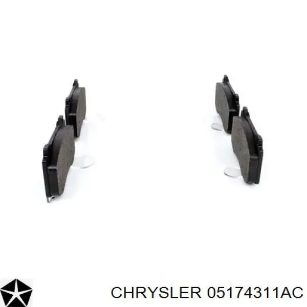 68144213AA Chrysler Pastillas delanteras