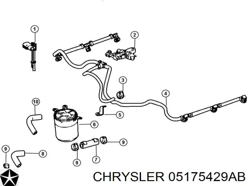 Comprar 05175429AB Chrysler Filtro diesel