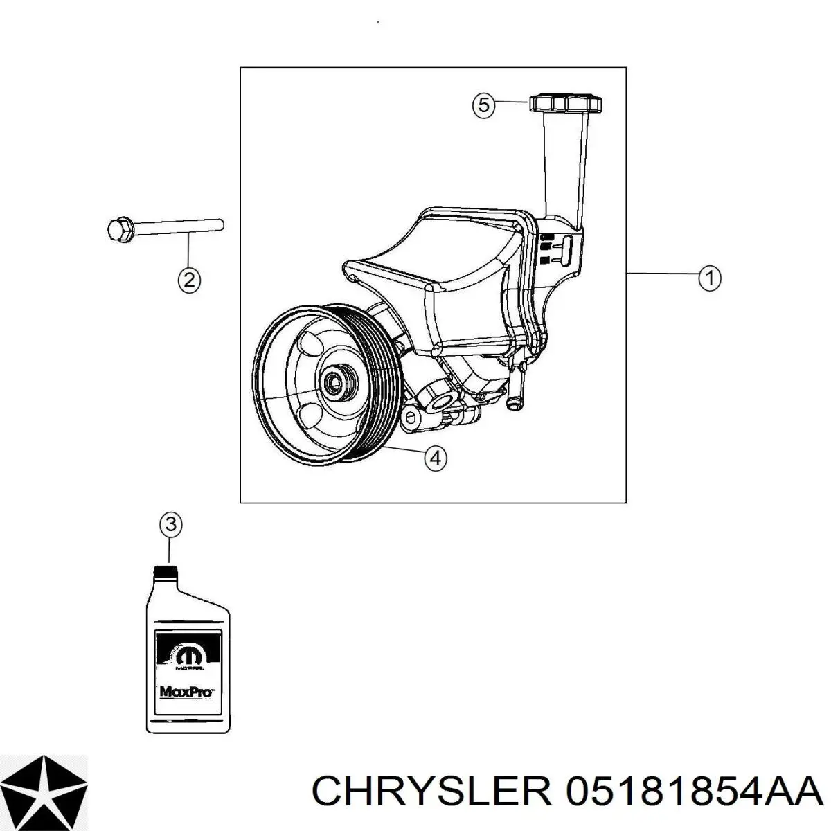 Bomba de dirección asistida  Chrysler 05181854AA precio, desde 870,53 EUR