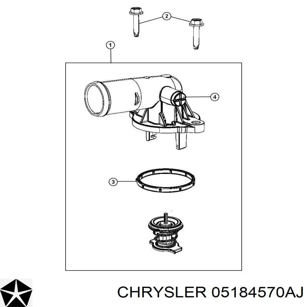 Termostato Chrysler 05184570AJ precio, desde 23,60 EUR