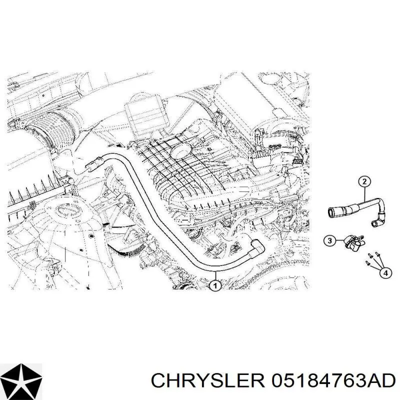 Comprar 05184763AD Chrysler Válvula PCV