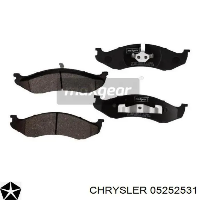 05252531 Chrysler pastillas de freno delanteras