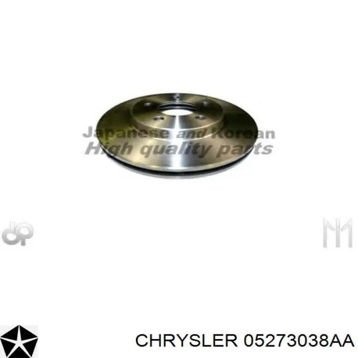 05273038AA Chrysler freno de disco delantero