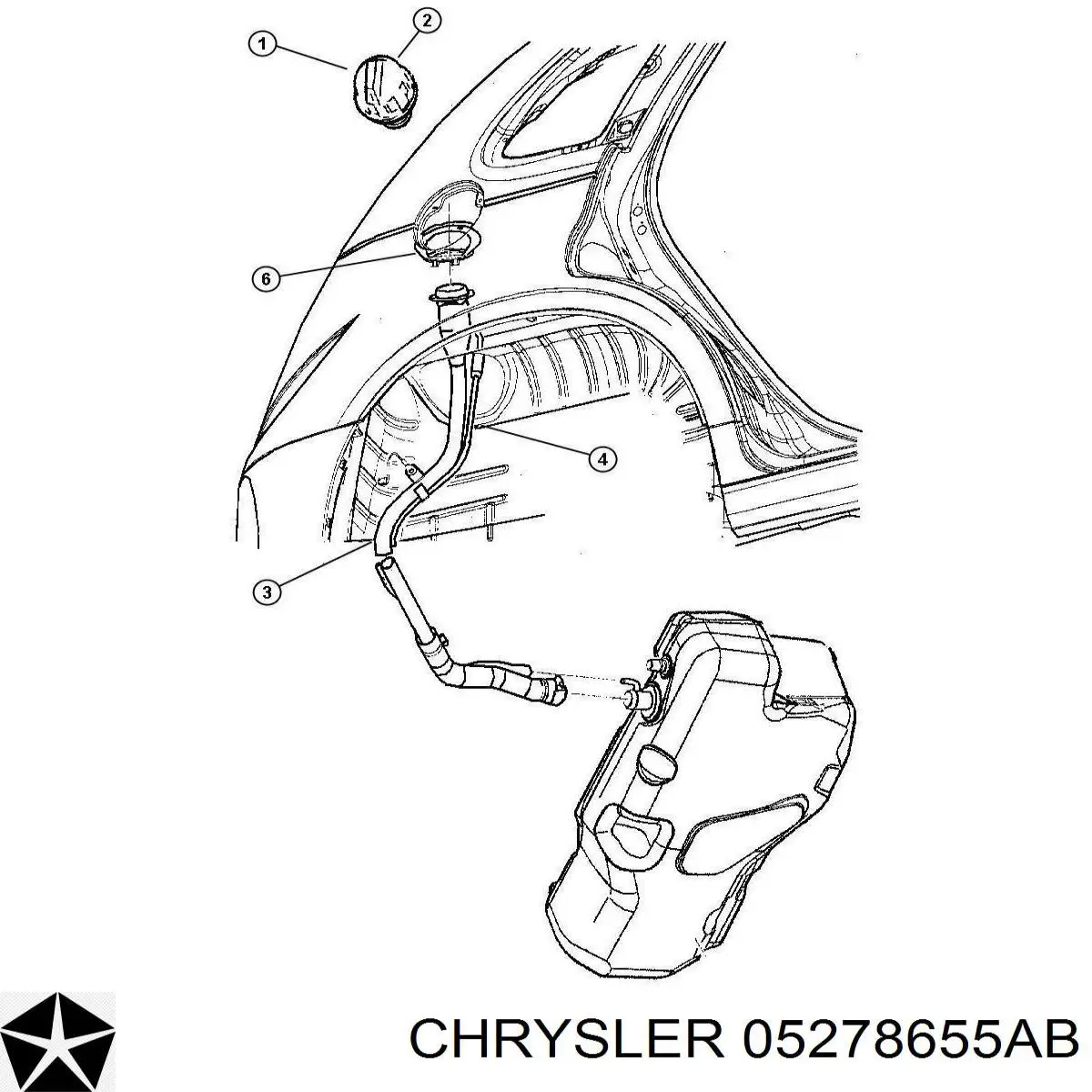 Tapa de depósito de combustible Chrysler K52030433AB precio, desde 16,11 EUR