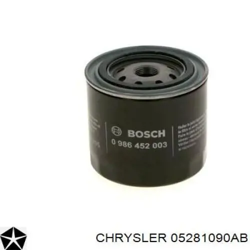 05281090AB Chrysler filtro de aceite