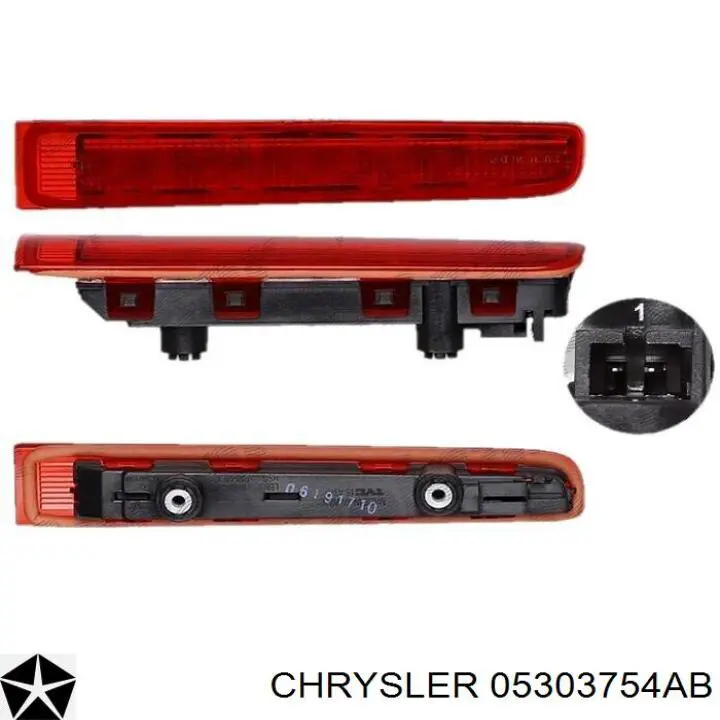 05303754AB Chrysler lampara de luz de freno adicional