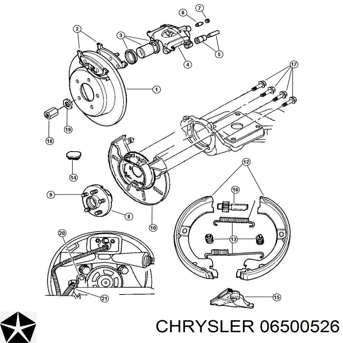 Tuerca de neumático para Chrysler LHS 