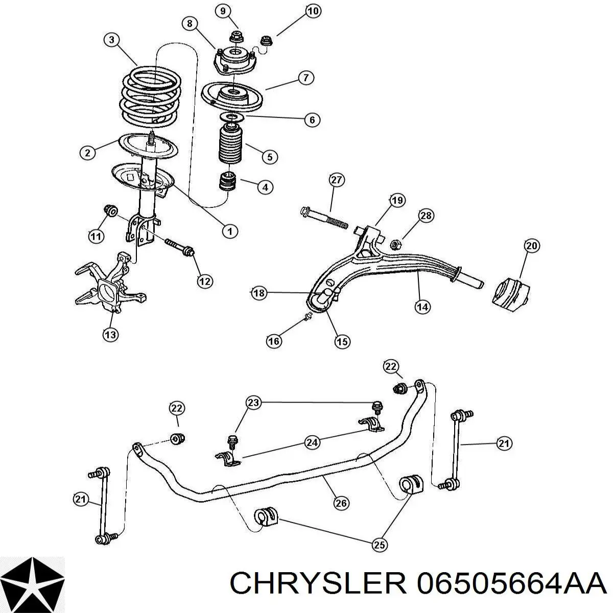 Chrysler 6505664AA precio, desde 8,32 EUR