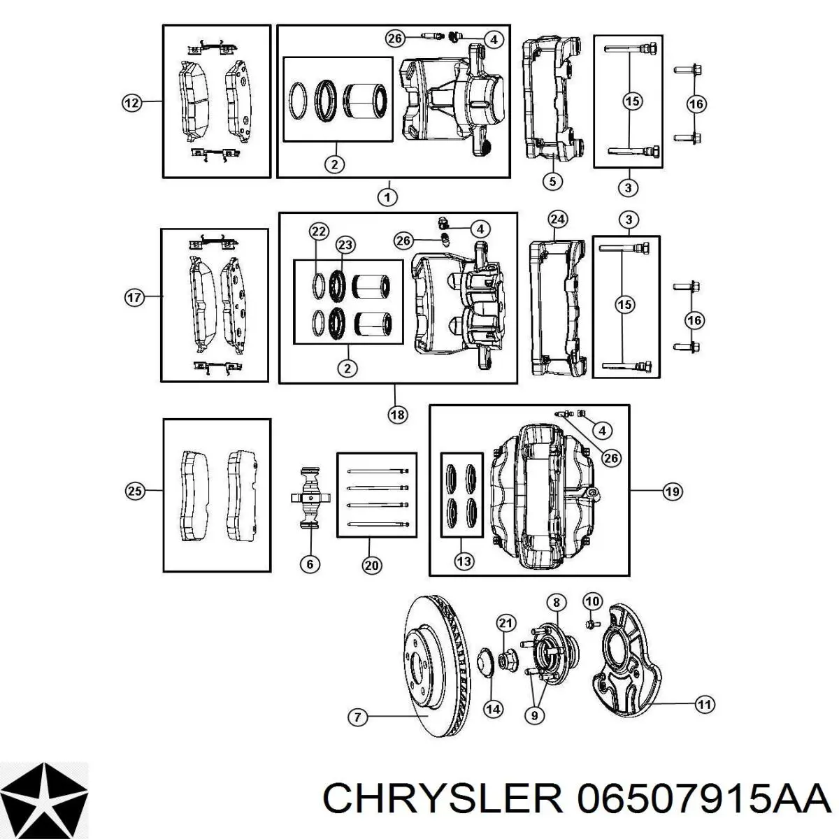 Espárrago de rueda trasero / delantero para Chrysler 300 