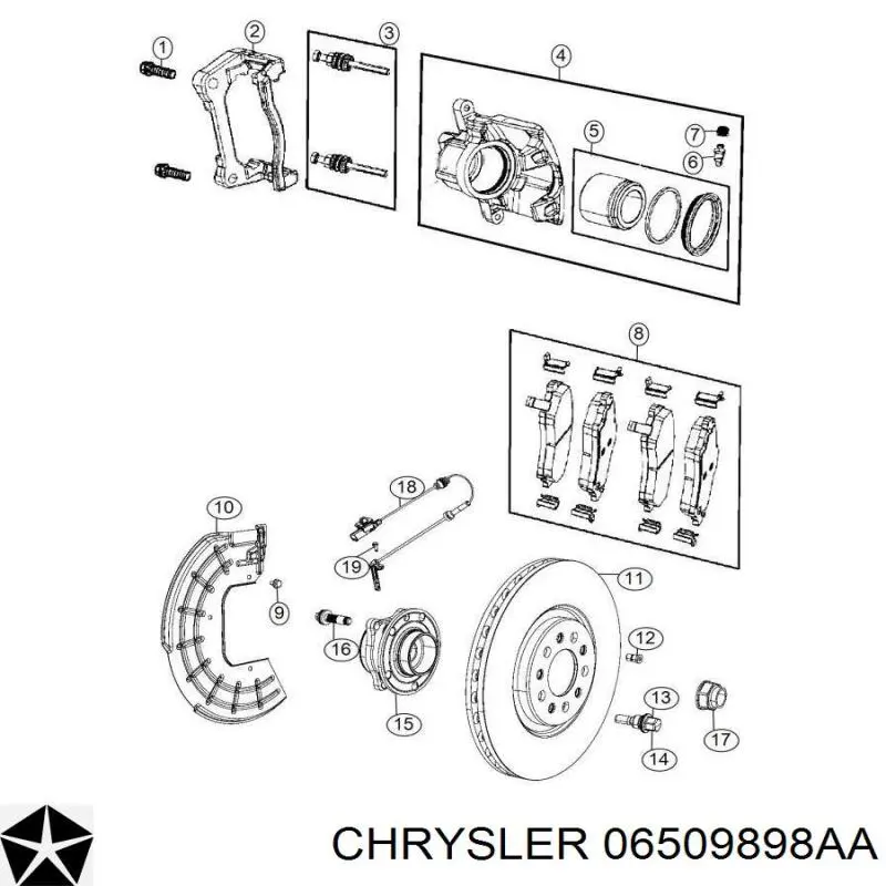 6509898AA Chrysler