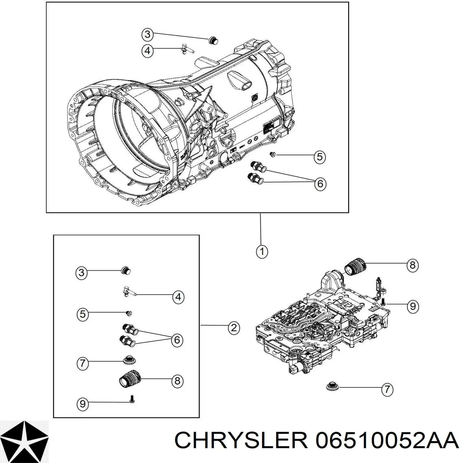 Comprar 06510052AA Chrysler Cárter de transmisión automática