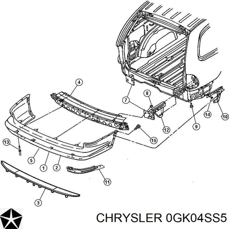 Comprar 0GK04SS5 Chrysler Parachoques