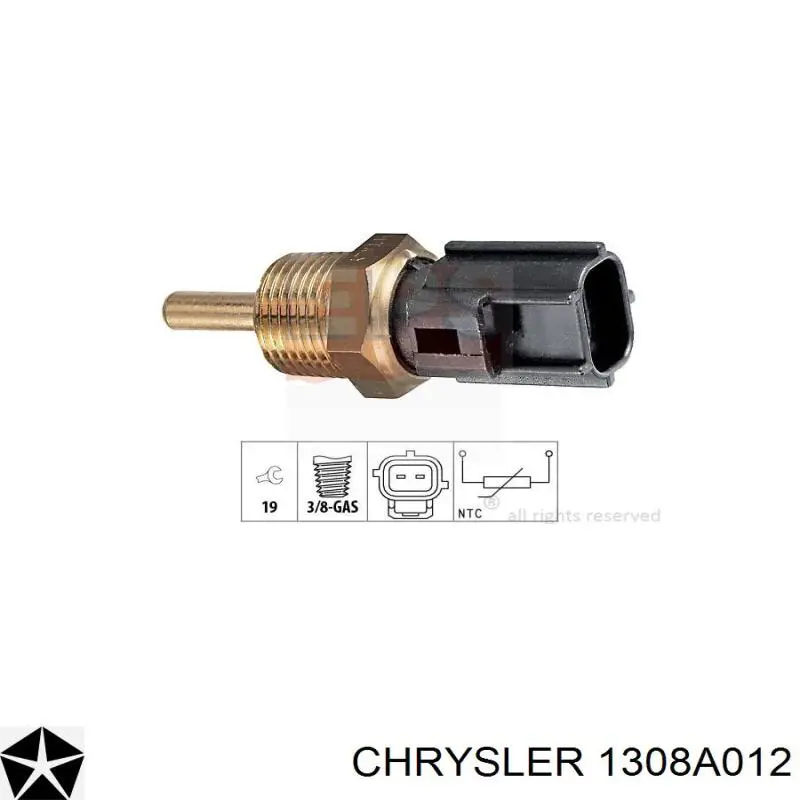 1308A012 Chrysler sensor de temperatura del refrigerante