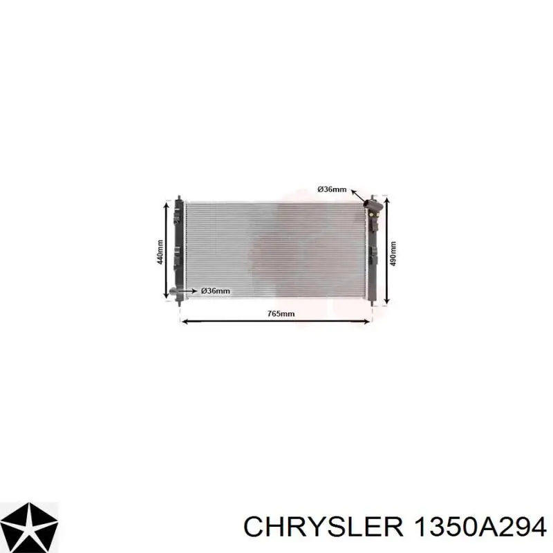 1350A294 Chrysler radiador