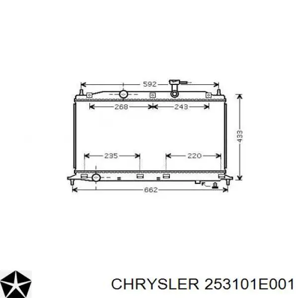 253101E001 Chrysler radiador