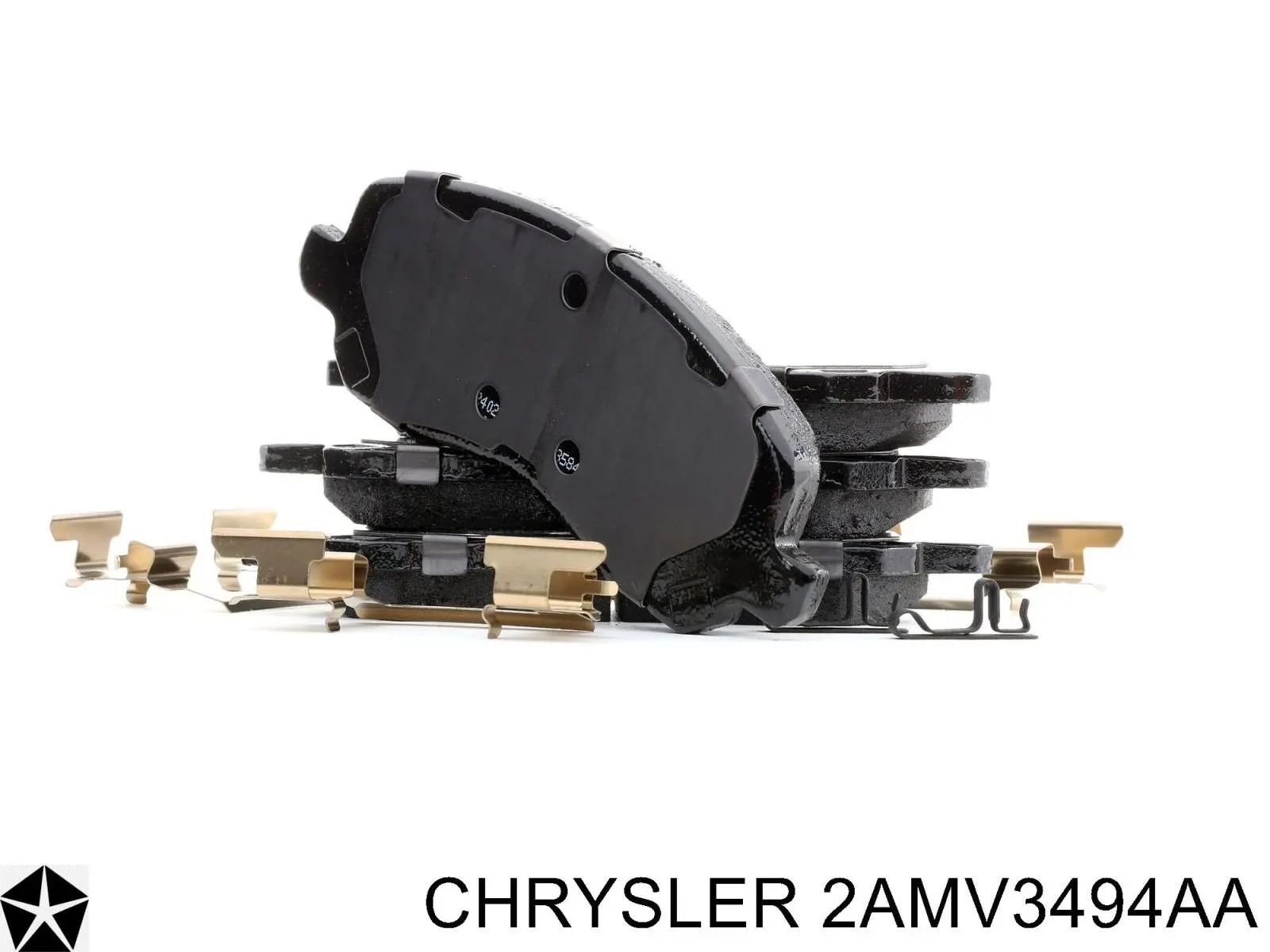 2AMV3494AA Chrysler pastillas de freno delanteras