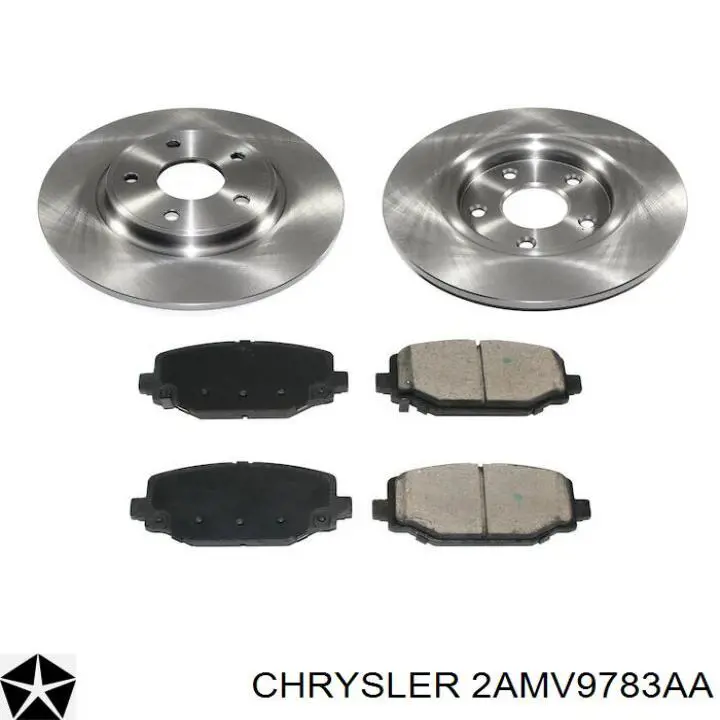 Disco de freno 2AMV9783AA Chrysler