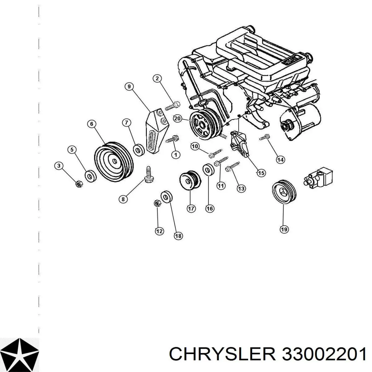 33002201 Chrysler Servofreno