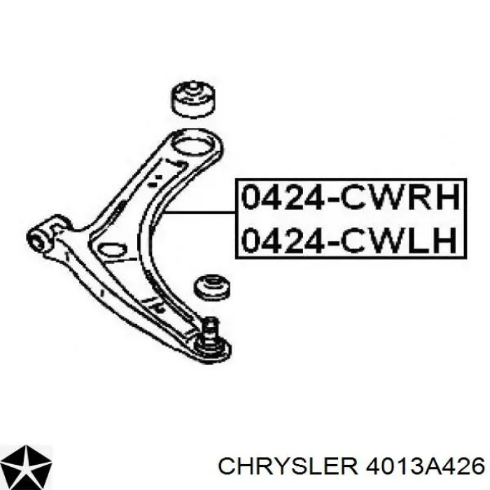 4013A426 Chrysler silentblock de suspensión delantero inferior