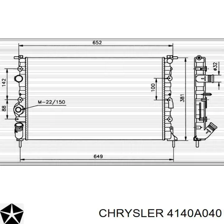 4140A040 Chrysler muelle de suspensión eje trasero