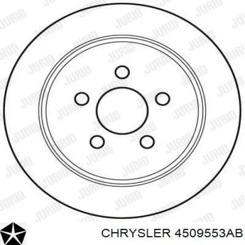 4509553AB Chrysler disco de freno trasero