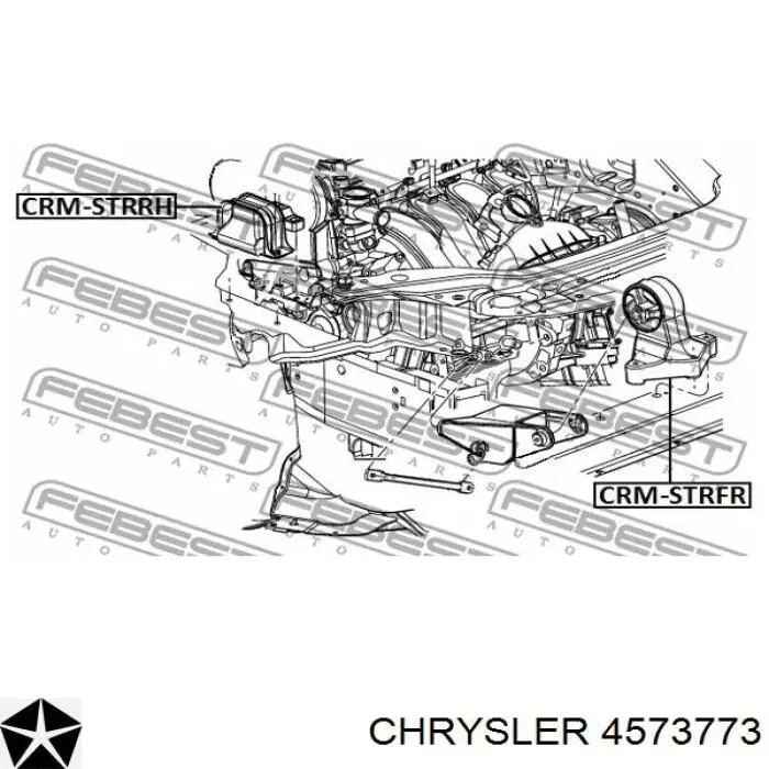 Soporte de motor derecho Chrysler 4573773 precio, desde 99,36 EUR