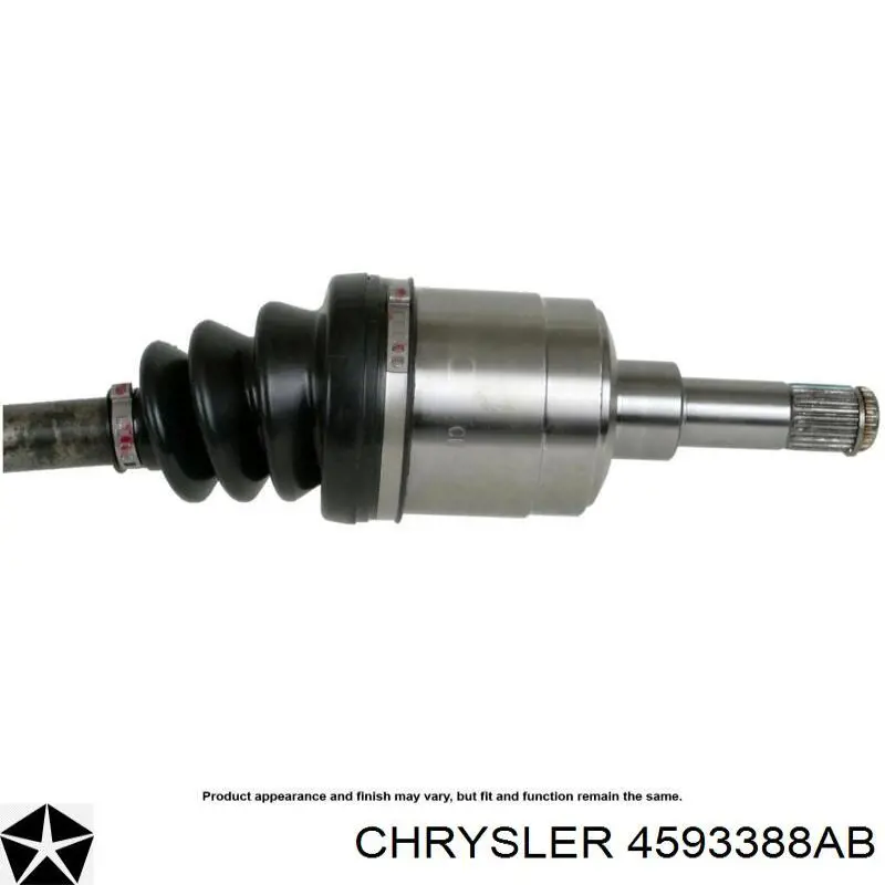 4593388AB Chrysler árbol de transmisión delantero derecho